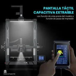 Impresora 3D ELEGOO Neptune 4 Negro - Impresora FDM imagen con la pantalla táctil