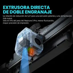 Impresora 3D ELEGOO Neptune 4 Negro - Impresora FDM imagen de la extrusora