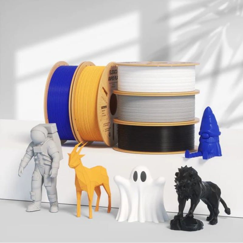 Filamento ELEGOO Rapid PLA + (PLUS) - 1.75mm - Impresión de alta velocidad hasta 600mm/s - Bobina de 1kg Color Negro - Compatible con impresoras 3D FDM - Ítem5