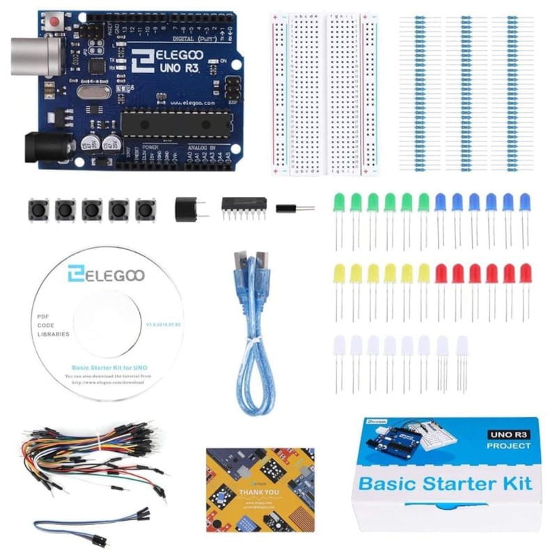 ELEGOO UNO R3 Kit Básico de Iniciación Arduino IDE - Ítem1