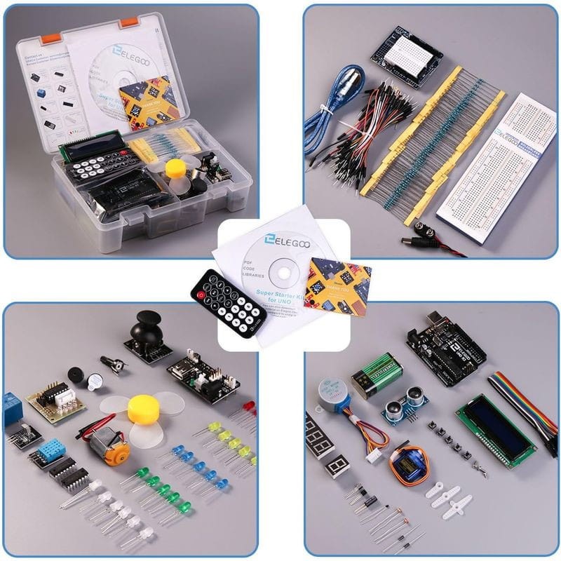 ELEGOO UNO R3 Kit Medio de Iniciacion compatible Arduino IDE - Ítem1