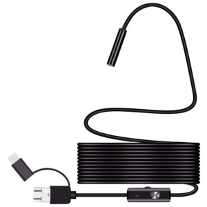 Endoscope Numérique pour Smartphone 3 en 1 - 7 mm/1 mètre