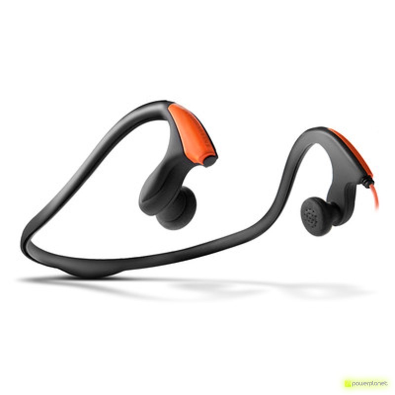 Energy Earphones Running One Neon Orange