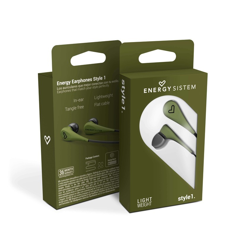 Energy Earphones Style 1 Green - Ítem6