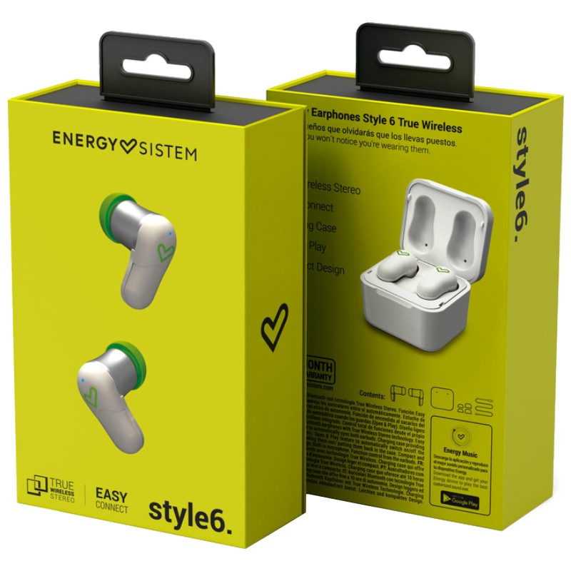 Energy Earphones Style 6 True Wireless White - Ítem5