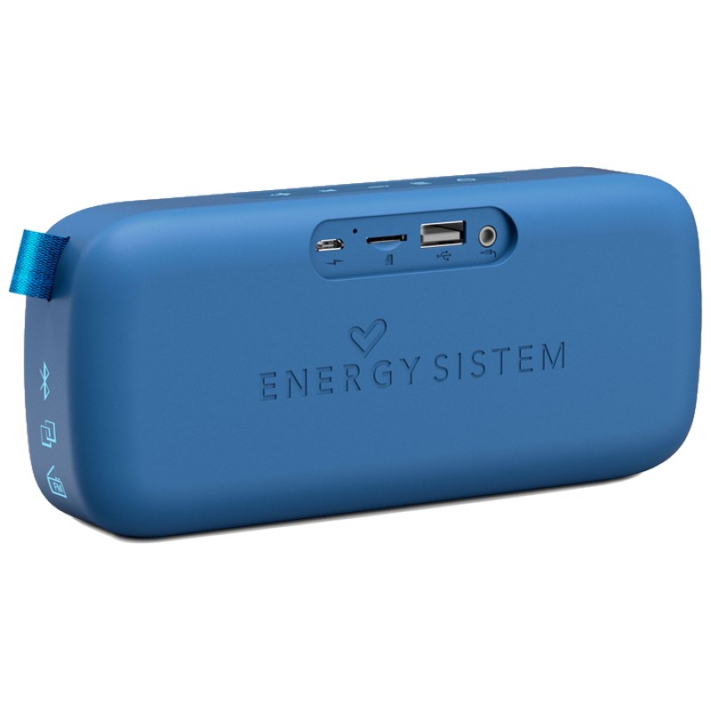 Energy Fabric Box 3+ Trend Blueberry Color Azul TWS, Bluetooth v5.0, 6W, USB&microSD MP3, FM Radio, Audio-In Altavoz portátil