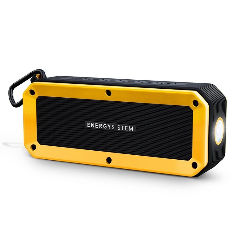 Energy Outdoor Box Bike - Altifalante Bluetooth - Microfone - Função Mãos Livres - Leitura MicroSD - Bluetooth 4.1 - Rádio FM - AUX 3.5 mm - Autonomia 16 Horas - Lanterna LED - Diâmetro Ajustável entre 20 e 28 mm - Design Resistente a Quedas e Salpicos - Item