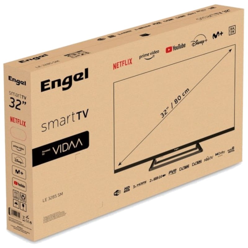 Engel LE3285SM 32 HD Ready Smart TV Wifi Negro - Televisor - Ítem5