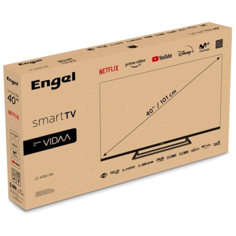 Engel LE4085SM 40 FullHD Smart TV Wifi Negro - Televisor - Ítem5
