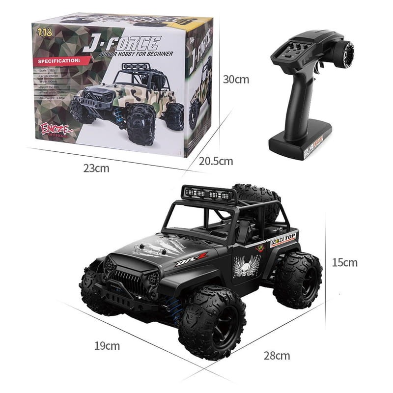 Enoze 9304E 1/18 4WD J-Force Monster Truck - Voiture électrique RC - Ítem3
