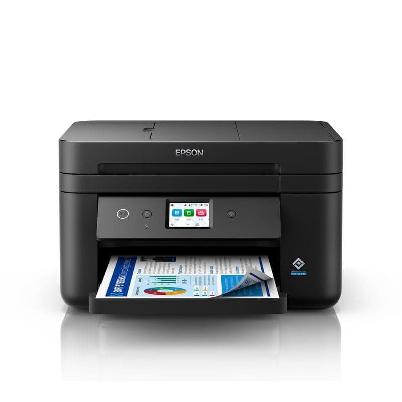 Frontale de Imprimante multifonction Epson WorkForce WF-2960DWF Couleur WiFi Noir