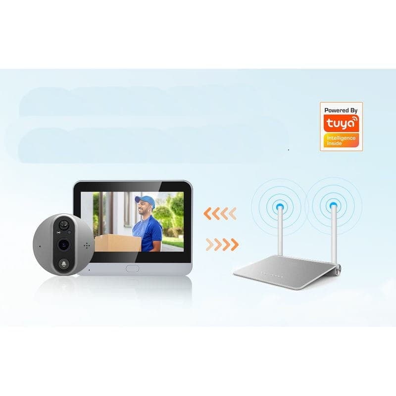 WiFi de Escam C89 Vision Nocturne PIR Audio Bidirectionnel Argent - Judas Numérique