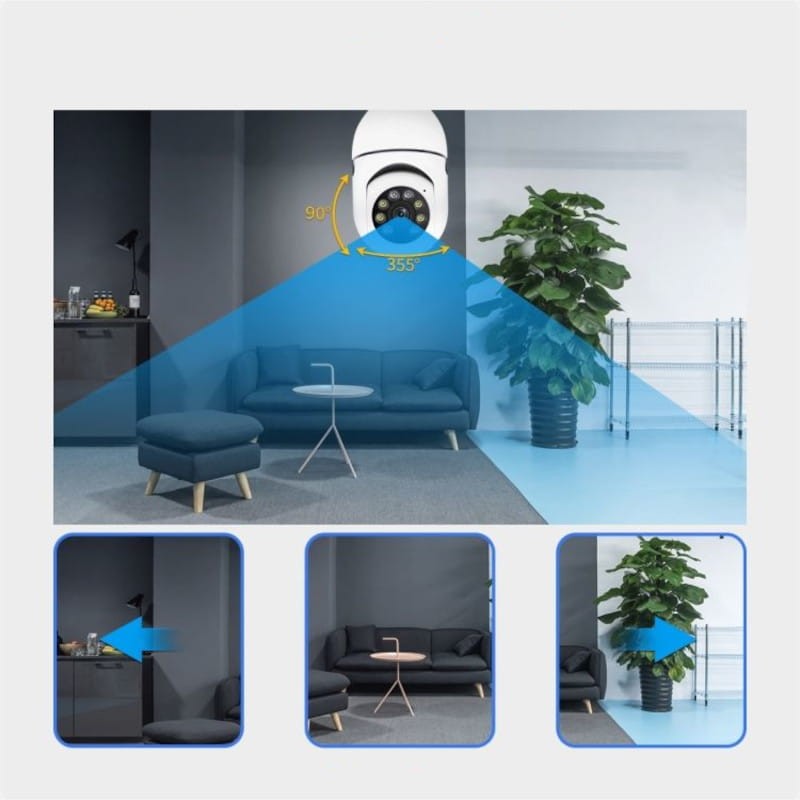 Escam PR001 E27 4MP PT WiFi Blanco - Cámara de seguridad IP - Ítem2