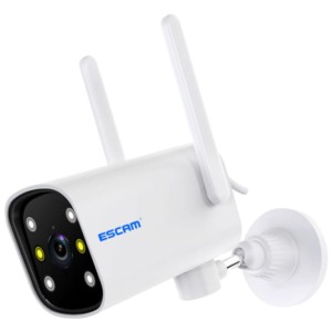 Câmera de segurança IP Escam PT301 Wifi Onvif Branco