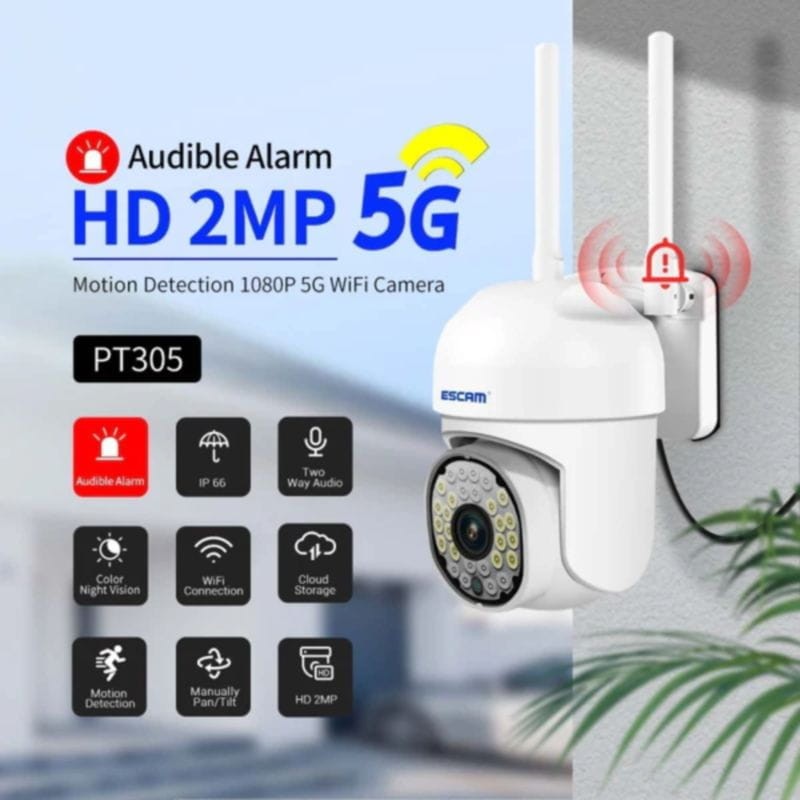 Escam PT305 2MP Wifi PT - Cámara de Seguridad - Ítem2