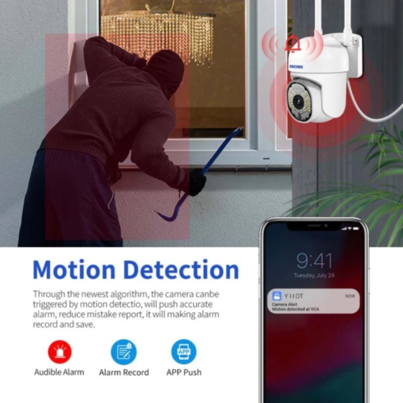 Escam PT305 2MP Wifi PT - Cámara de Seguridad - Ítem5