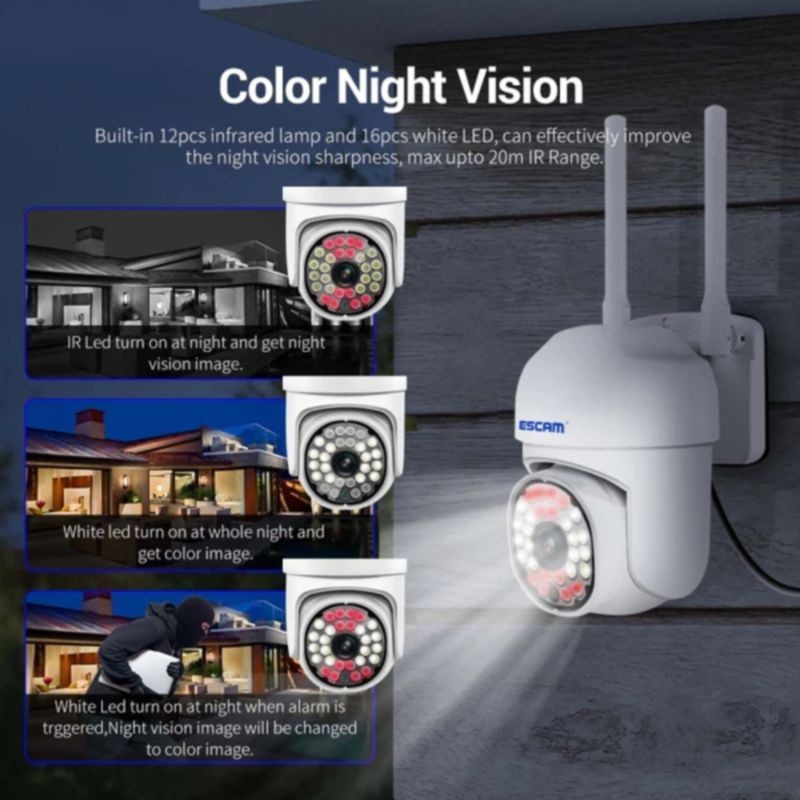 Escam PT305 2MP Wifi PT - Cámara de Seguridad - Ítem6