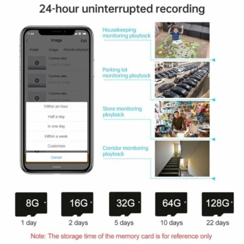 Escam PT305 2MP Wifi PT - Cámara de Seguridad - Ítem8