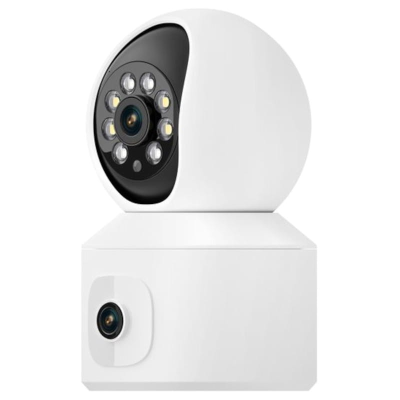 Camara de seguridad IP Escam QF010 2MP+2MP Visión Nocturna a Color Paneo Wifi Blanco - Ítem2
