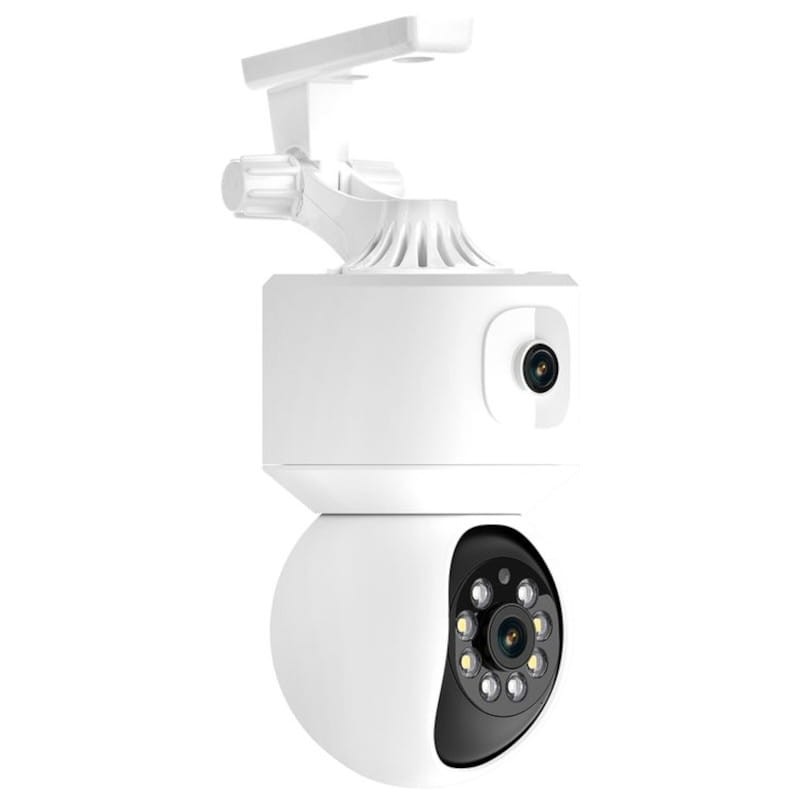 Camara de seguridad IP Escam QF010 2MP+2MP Visión Nocturna a Color Paneo Wifi Blanco - Ítem3