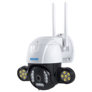 Caméra de Sécurité IP Escam QF233 3MP Pan Vission Nocturne Couleur Wifi Blanc