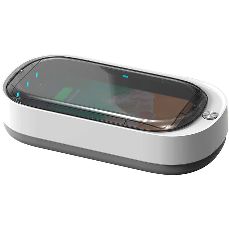 vue de côté du Stérilisateur pour Smartphone avec Chargeur Sans Fil S100