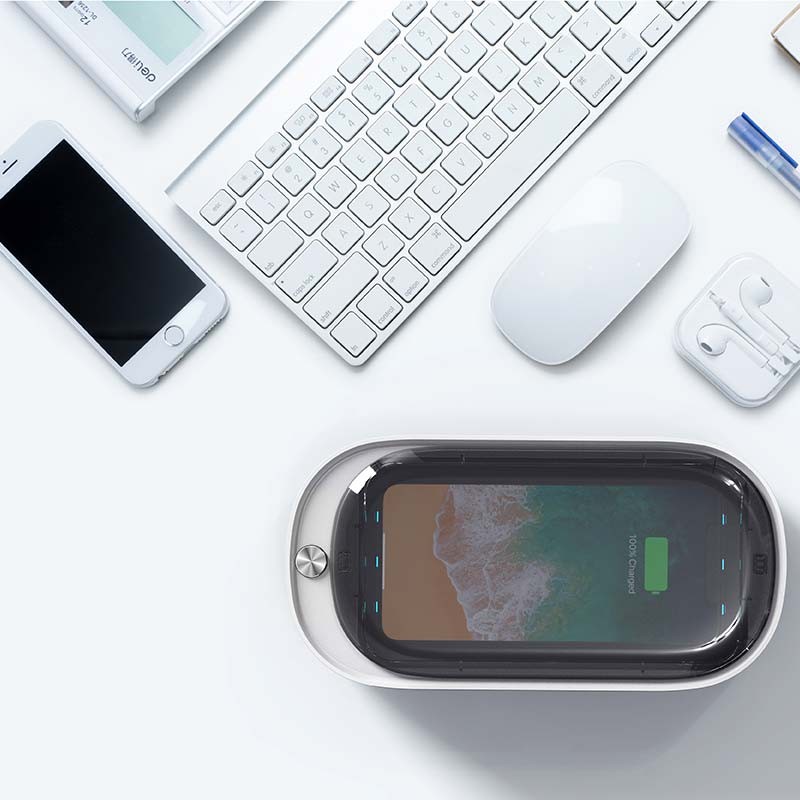 Esterilizador de Smartphone com Carregador Sem fio S100 - Item2