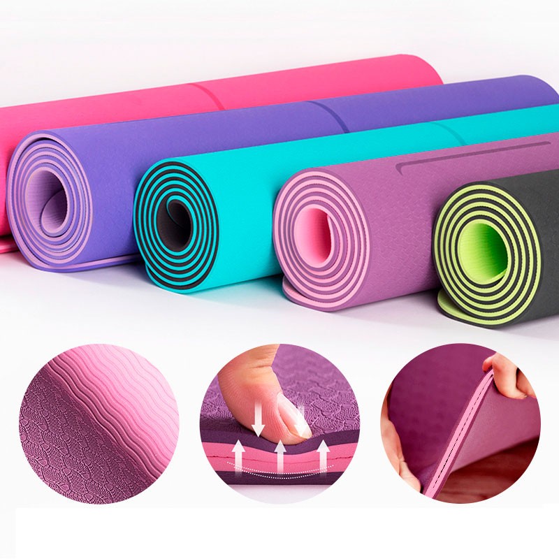 Esterilla de Yoga TPE Mat 183x61cm Negro - Ítem6