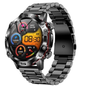 ET580 Negro Correa Metálica- Reloj inteligente