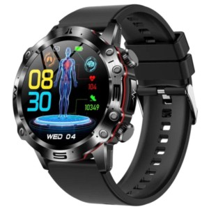 ET580 Noir Bracelet Silicone - Montre connectée