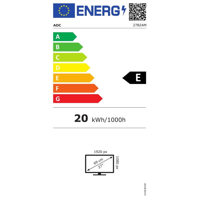 AOC B2 27B2AM LED display 68,6 cm (27) 1920 x 1080 Pixeles Full HD Negro - Item8