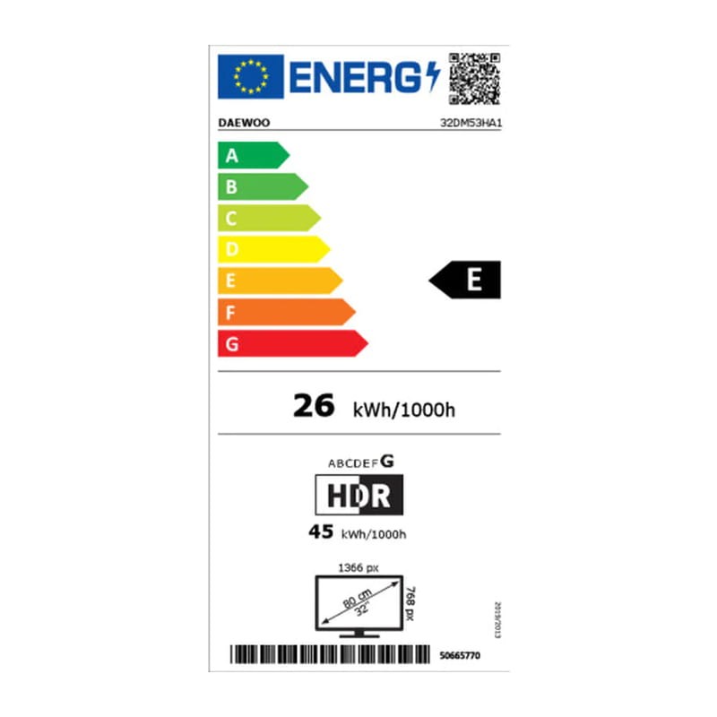 Daewoo 32DM53HA1 32 HD WiFi Smart TV Negro - Televisor - Ítem5