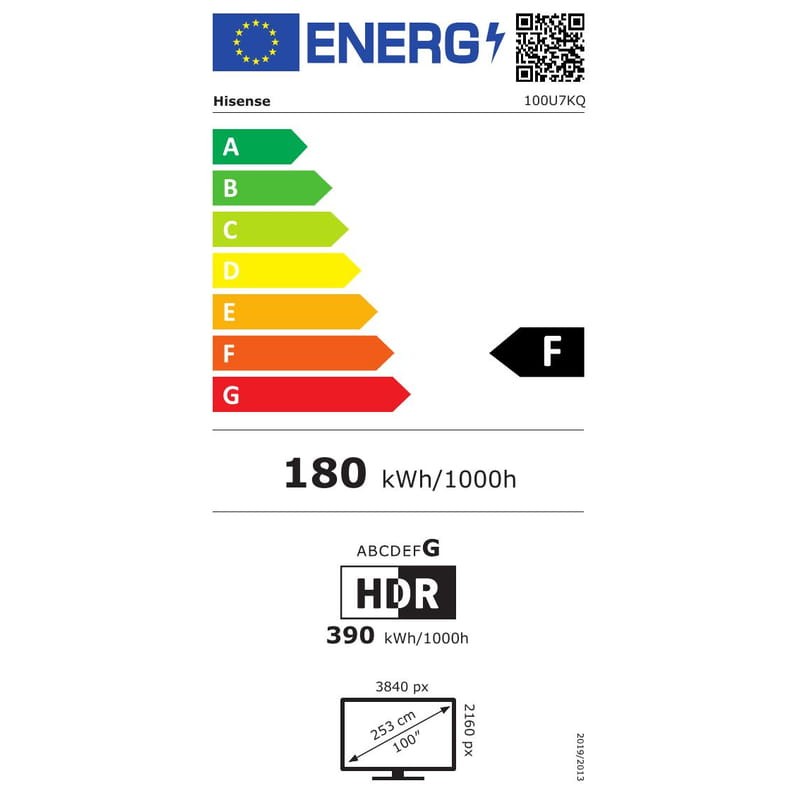 Hisense 100U7KQ 100” 4K Ultra HD 144 Hz Mini LED - Televisión - Ítem8