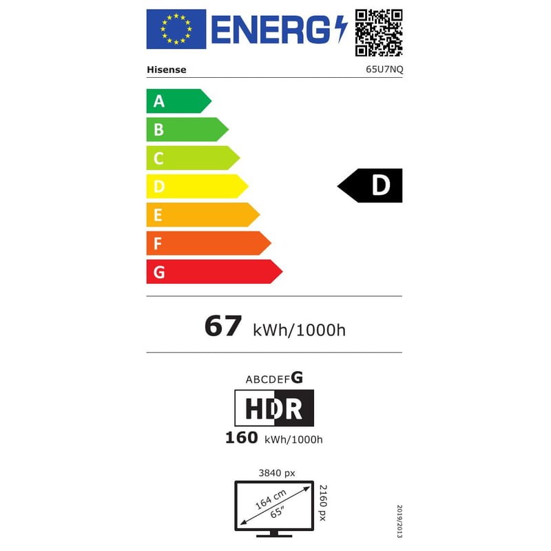 Hisense 65U7NQ 65 4K Ultra HD Smart TV Wifi Noir - Télévision - Ítem7