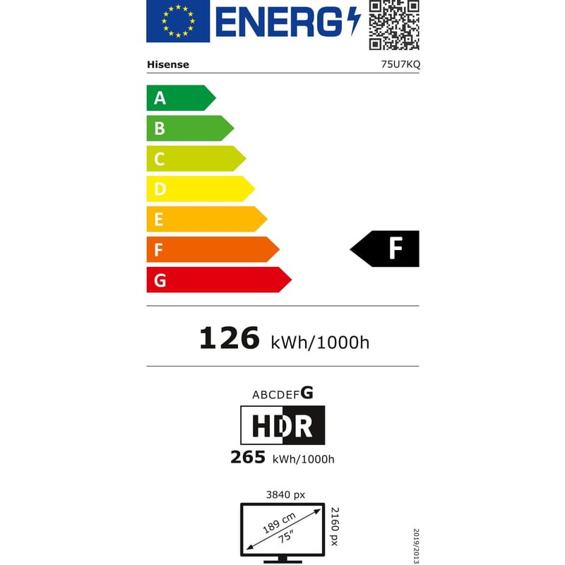 TV HISENSE 75U7KQ 75 UHD Smart TV Noir - Télévision - Ítem8