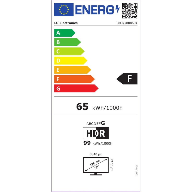 LG 50UR78006LK - 50 pouces - 4K Ultra HD - Téléviseur intelligent