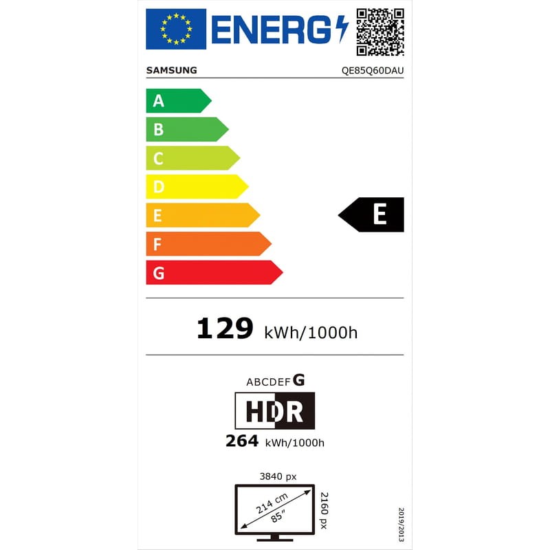 Samsung Q60D QE85Q60DAU 85 4K Ultra HD Smart TV Wifi Titanium - Televisor - Ítem4