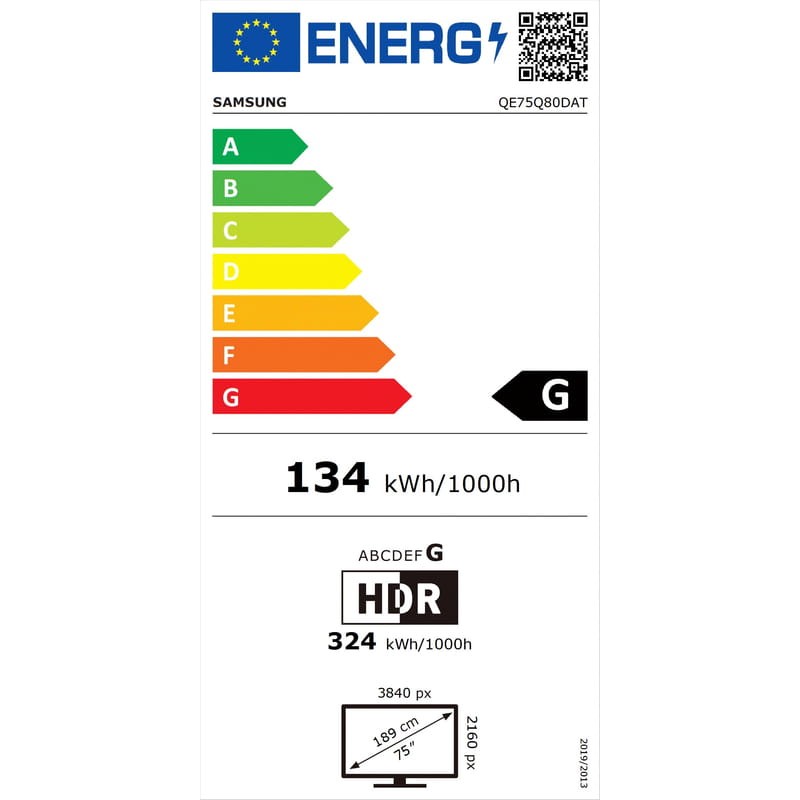 Samsung Q80D QE75Q80DATXXH 75 4K UHD Smart TV Wifi Plata - Televisor - Ítem4
