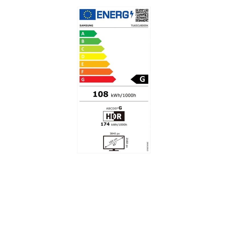 Samsung Series 8 TU65CU8000K 65 4K Ultra HD Smart TV Wifi Negro - Televisión - Ítem5