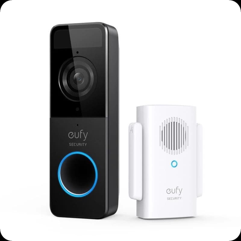 eufy Security C210 FHD WDR 5000 mAh IA Noir / Blanc - Visiophone Intelligent Sans Fil