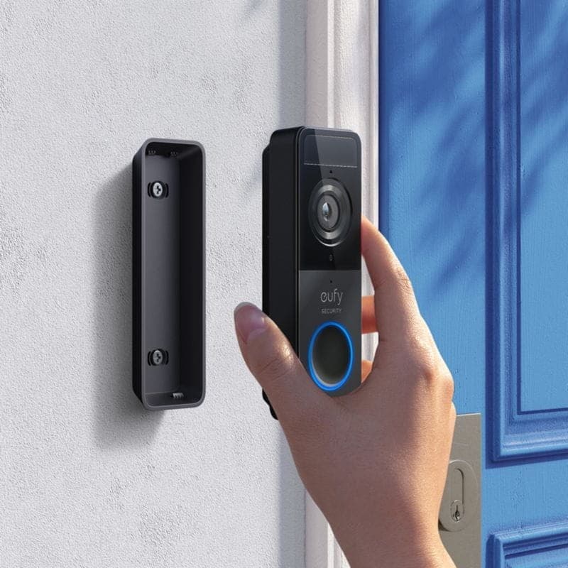 Installation sur mur du vidéophone Eufy Security C210 FHD WDR Noir/Blanc