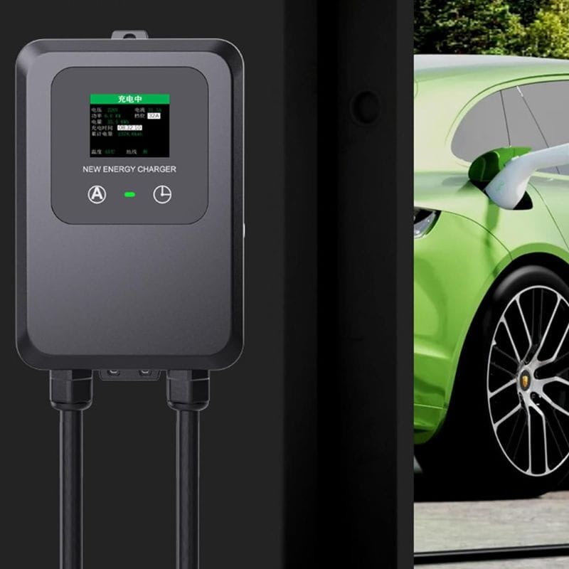 Station de recharge pour véhicules électriques et hybrides 32A/7,0KW/ Avec câble 5M Noir - EV Charger Type 2 - Ítem1