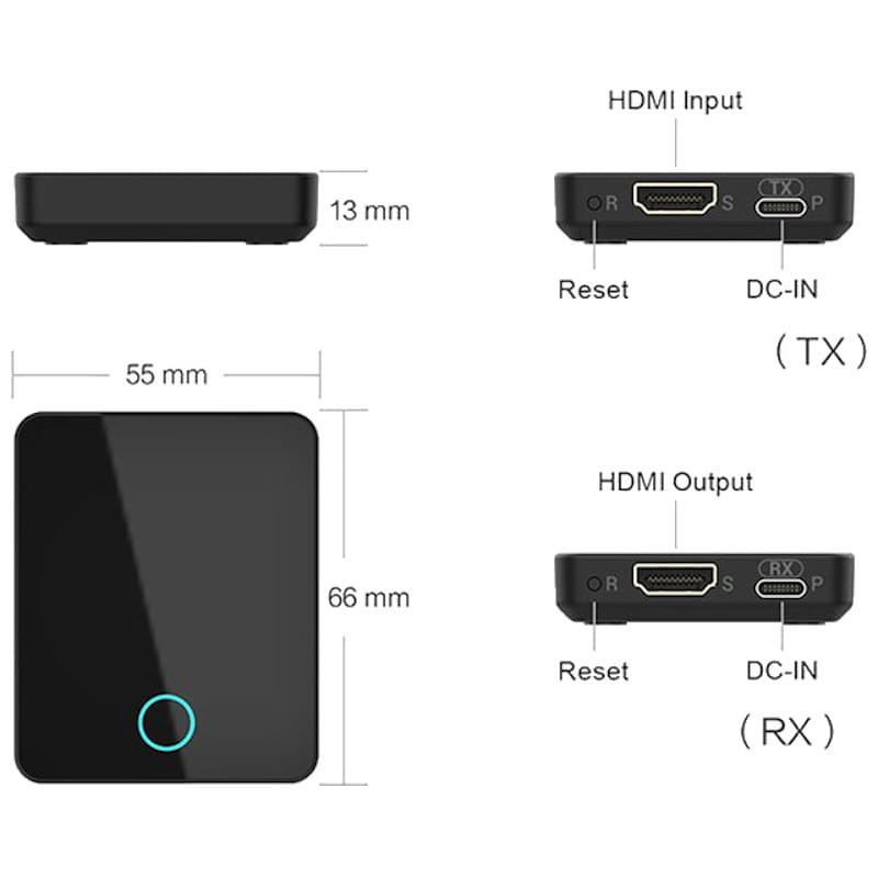 Extensor HDMI sem fio até 30m Transmissor + Receptor - Item3