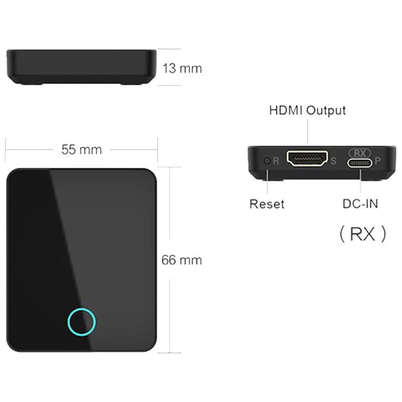 Extensor sem fio HDMI até 30m Receptor - Item4
