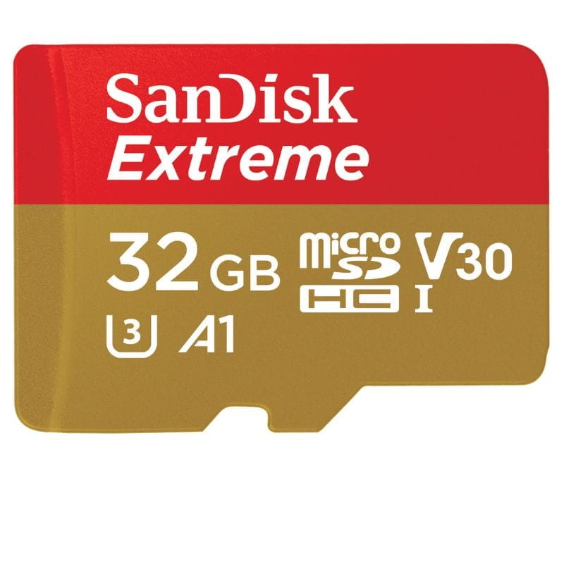 SanDisk Extreme UHS-I 32 GB U3 V30 A1 SDXC Amarelo / Vermelho - Cartão microSD - Item