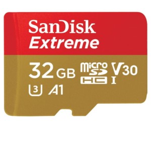 SanDisk Extreme UHS-I 32 GB U3 V30 A1 SDXC Amarillo / Rojo - Tarjeta microSD