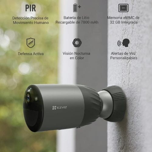 EZVIZ BC1C (eLife) Vision nocturne FHD Wi-Fi IP66 Noir / Gris - Caméra de sécurité - Ítem6