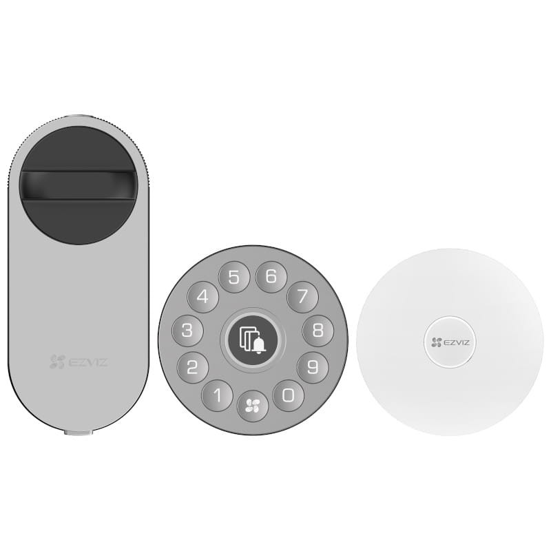 EZVIZ CS-DL01S + DL01CP + A3-BK Gris - Kit de verrouillage intelligent avec clavier et interrupteur de liaison - Ítem1