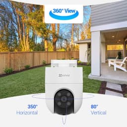 Vision de EZVIZ H8c 2K 2K Pan/Tilt Vision nocturne Audio bidirectionnel WiFi Blanc - Caméra de sécurité IP