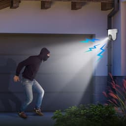 Foco de EZVIZ H8c 2K 2K Pan/Tilt Vision nocturne Audio bidirectionnel WiFi Blanc - Caméra de sécurité IP